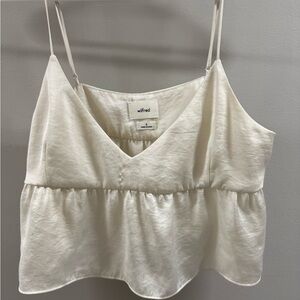 Aritzia Satin Cream Women's Top